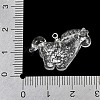 Handmade Silver Foil Lampwork Pendants LA-CBAD4D2-01B-3