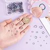 180Pcs 6 Styles 304 Stainless Steel Open Jump Rings STAS-UN0039-10-4
