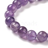 Natural Amethyst & Synthetic Hematite Stretch Bracelet BJEW-M236-01B-4