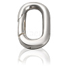 1Pc 925 Sterling Silver Spring Gate Rings STER-BBC0008-50D-1