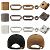 36 Bags 3 Colors Iron Baseball Hat Cap Buckle Strap Clasp Clip Kits IFIN-CY0001-03-1