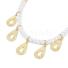 6mm Round ABS Imitation Pearl Beaded Necklaces NJEW-P317-12D-G-1