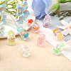 CHGCRAFT 40Pcs 8 Colors Transparent & Luminous Plastic Pendants KY-CA0001-50-3