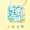 70Pcs Rubberized Style Acrylic Beads MACR-FS0001-71A-7