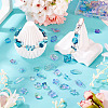 64Pcs Gradient Color Transparent Glass Beads GLAA-TA0003-48G-6