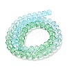 Transparent Painted Glass Beads Strands X1-DGLA-A034-T6mm-A16-5