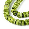 Handmade Millefiori Glass Beads Strands LAMP-T021-27B-07-3