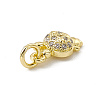 Brass Micro Pave Cubic Zirconia Charms ZIRC-F132-78G-3