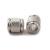 Non-Tarnish 201 Stainless Steel European Beads STAS-M089-02P-2