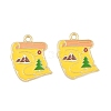 Alloy Enamel Pendants AL-CBA6AEB-09G-02-1
