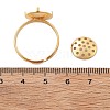 Brass Adjustable Ring Findings KK-K382-15A-G-3