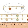 Rack Plating Brass Bar Link Chains CHC-A007-16KCG-1