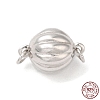 Rhodium Plated 925 Sterling Silver Magnetic Clasps STER-G038-13P-1