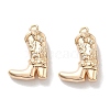 Brass Micro Pave Clear Cubic Zirconia Pendants X-KK-M102-25G-1