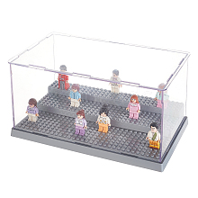 3-Tier Acrylic Minifigure Display Cases ODIS-WH0027-049