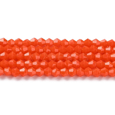 Opaque Solid Color Imitation Jade Glass Beads Strands EGLA-A039-P4mm-D03-1