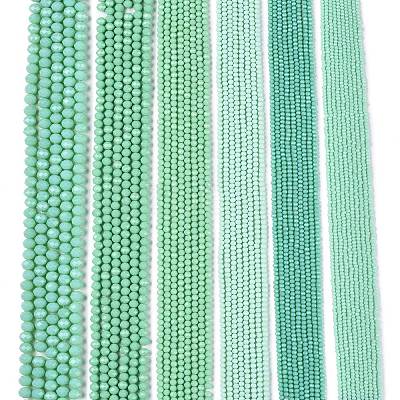 Opaque Solid Color Imitation Jade Glass Beads Strands EGLA-A044-P3mm-D14-1