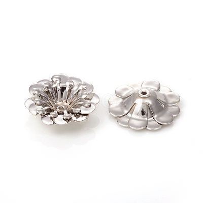 Multi-Petal Brass Bead Caps KK-I669-14P-1