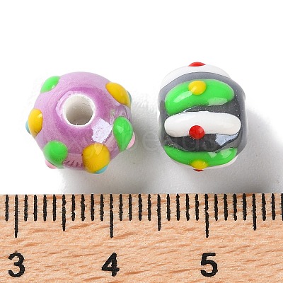 Handmade Porcelain Beads Strands PORC-L078-01A-1