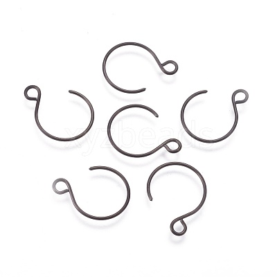 304 Stainless Steel Earring Hooks Ion Plating(IP) STAS-O119-10B-1