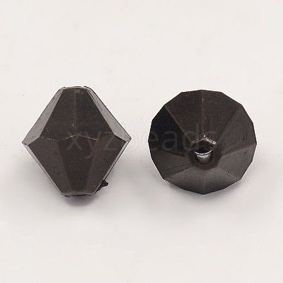 Faceted Bicone Transparent Acrylic Beads X-DBB8mm10-1