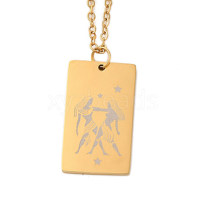 Golden 202 Stainless Steel Constellation Pendants Necklaces LS-NJEW-K380-02G-11-1