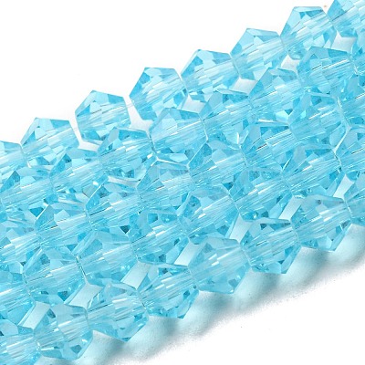Transparent Glass Beads Strands EGLA-A039-T6mm-D20-1