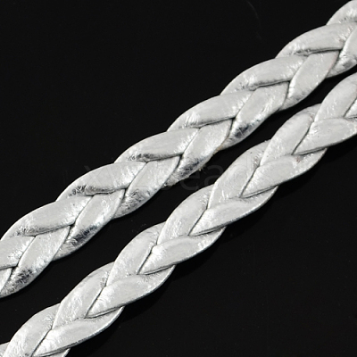 Braided Imitation Leather Metallic Cords LC-S002-5mm-26-1