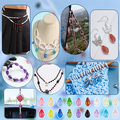 396Pcs 18 Styles Acrylic Beads MACR-PH0002-03-1