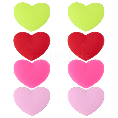 8Pcs 4 Colors Silicone Tennis Racquet Dampener AJEW-CN0005-01-1