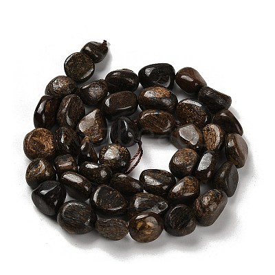 Natural Bronzite Beads Strands G-P497-01E-77-1