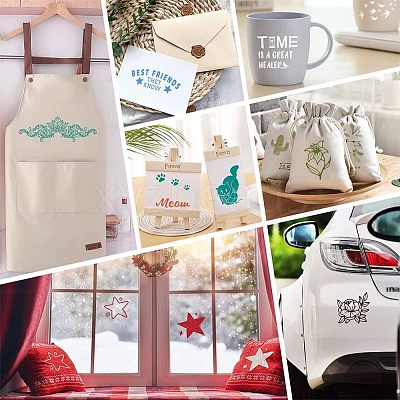 Self-Adhesive Silk Screen Printing Stencil DIY-WH0173-001-G-1