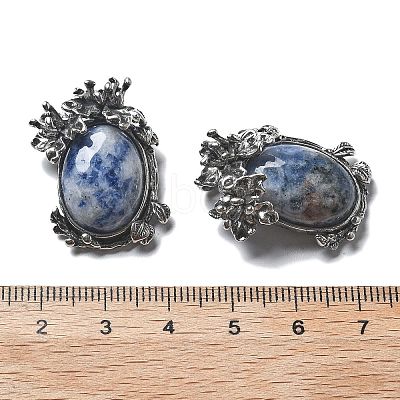 Natural Blue Spot Jasper Pendants G-H083-01AS-06-1