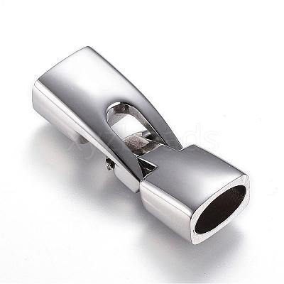 Tarnish Resistant 304 Stainless Steel Snap Lock Clasps STAS-D159-05-1