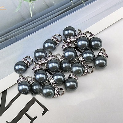 ABS Plastic Imitation Pearl Charms KY-TAC0011-03P-08-1