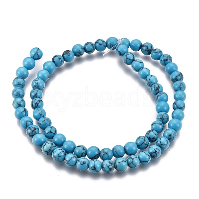 Synthetic Turquoise Beads Strands LS-Z0NDC013-1-1