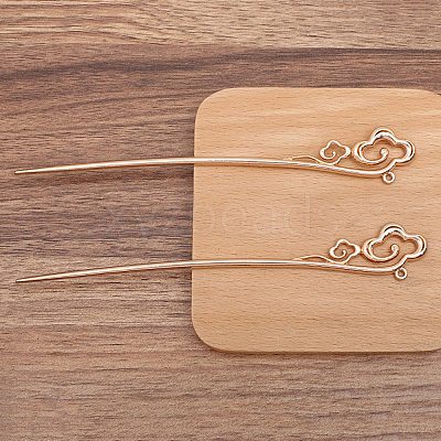 Ancient Style Alloy Hair Stick Finding PW-WGB506A-03-1