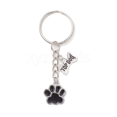 Alloy Enamel Pendants Keychain KEYC-JKC01268-1