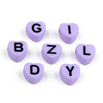 Opaque Acrylic Enamel Beads X-MACR-S273-37E-1