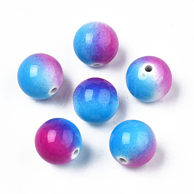 Spray Painted Acrylic Beads X-MACR-S275-040-1