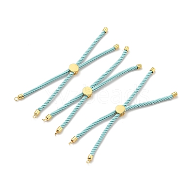 Half Finished Twisted Milan Rope Slider Bracelets FIND-G032-01G-04-1