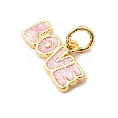 Brass Enamel Charms KK-A268-10G-03-1