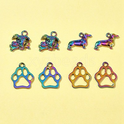 8pcs 3 Styles Alloy Pendants FIND-FS0002-19-1