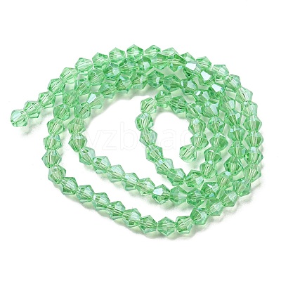 Transparent Electroplate Glass Beads Strands EGLA-A039-T2mm-A24-1