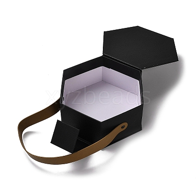 Valentine's Day Hexagon Cardboard Gift Boxes LS-CON-M010-01A-1