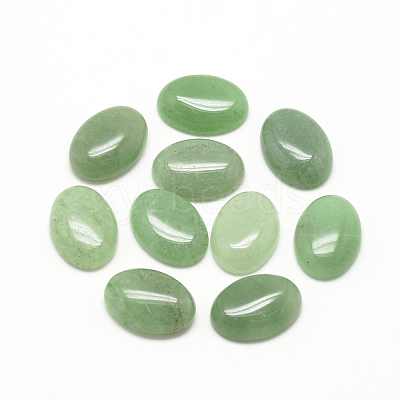 Natural Green Aventurine Cabochons X-G-R415-14x10-43-1