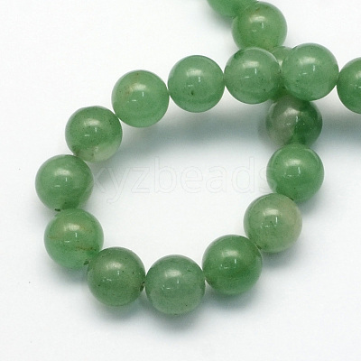 Natural Green Aventurine Round Beads Strands G-S150-4mm-1