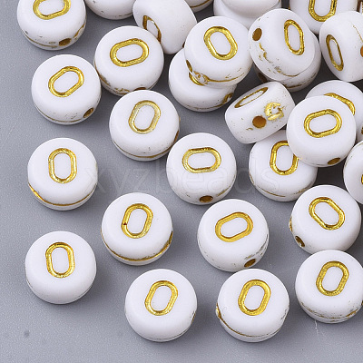 Plating Acrylic Beads X-PACR-R242-01O-1