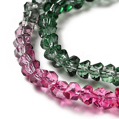 Transparent Glass Bead Strands GLAA-H023-02J-1
