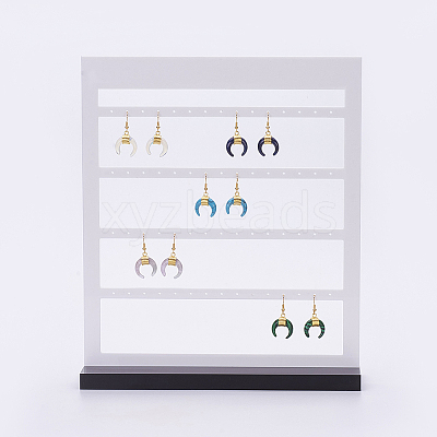 Acrylic Organic Glass Earrings Displays EDIS-F002-01-1